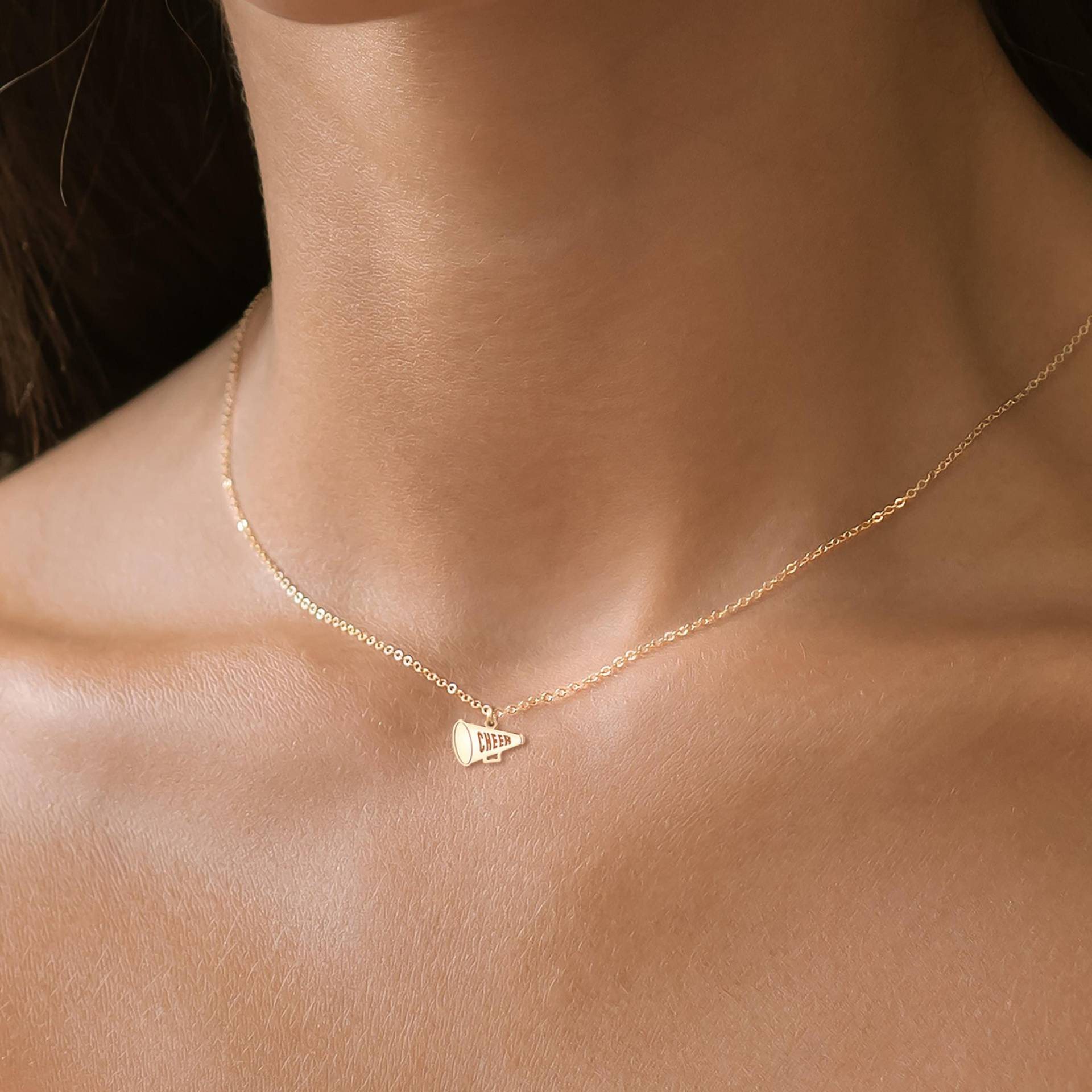Megaphon Halskette Cheerleader Schmuck Geschenk Für Sie Jubeln Team Charme Cheer Squad Geschenke Trainer Senior von CustomBrites