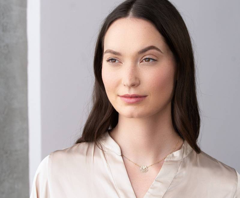 Monogramm Halskette Charm Mom Schmuck Personalisiert Benutzerdefinierte Schichtkette Initial Namen Muttertagsgeschenk von CustomBrites