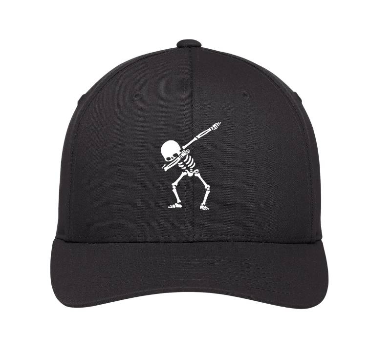 Schütteln Sie Es Dieses Halloween Mit Unserer Tanzenden Skelett Gestickten Flexfit Hut Unisex Baseballkappe von CustomEmbroideredHat