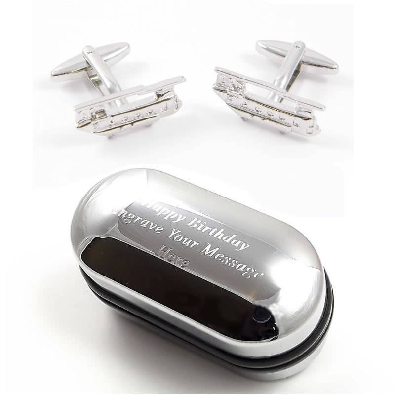 Chinook Manschettenknöpfe Mit Gravur | x2N184 - Gravur, Originelle Manschettenknöpfe, Personalisierte Manschettenknopfbox von CustomGiftCoUK