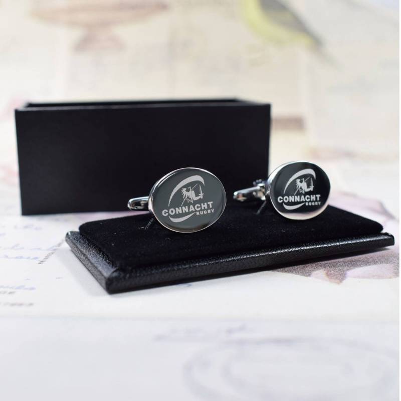 Silber Oval Gravur Personalisierte Logo Manschettenknöpfe - Hochzeits- Und Geburtstagsgeschenk Geschenkbox Verfügbar von CustomGiftCoUK