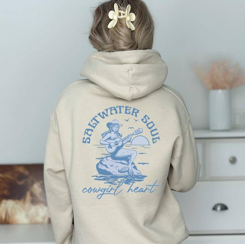 Coastal Cowgirl Hoodie, Mermaid Core Aesthetic Western Beachy Surf Rodeo Gift Coastal Cowgirl Hoodie, Mermaid Core Aesthetic Western Beachy Surf Rodeo Gift von CustomGiftFairy