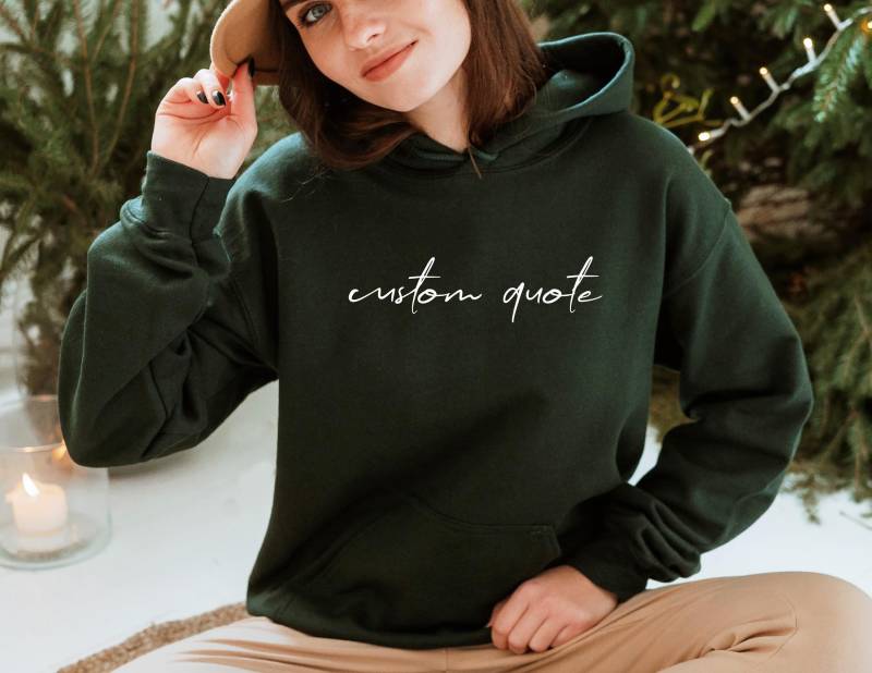 Custom Hoodie, Customizable Personalized Gift Party Best Matching Family Text Hoodie Custom Hoodie, Customizable Personalized Gift Party Best Matching Family Text Hoodie von CustomGiftFairy