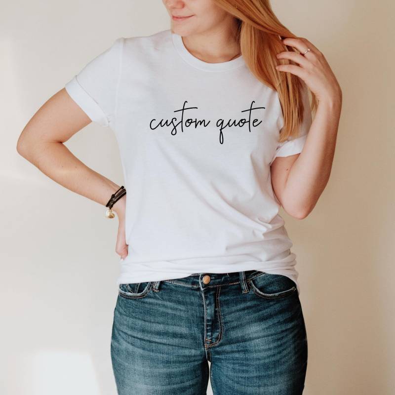 Custom Quote Shirt, T-Shirt, Personalized Gifts Customizable Printed Gift For Mama Shirt von CustomGiftFairy