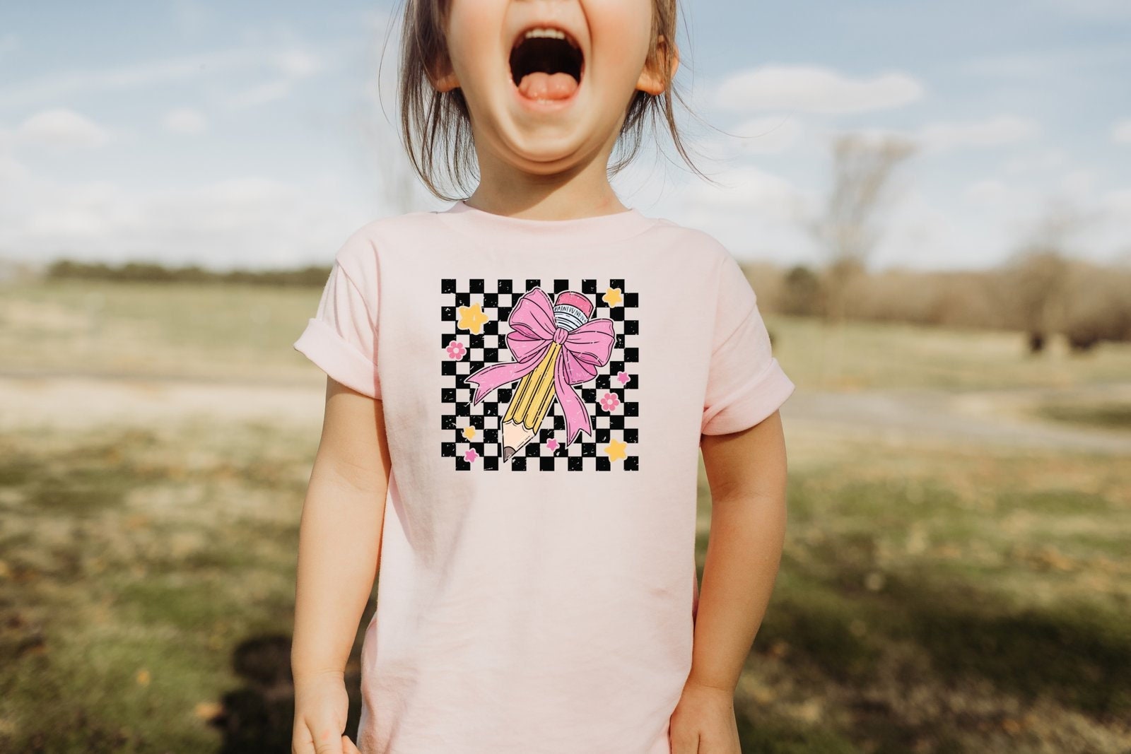 Elementary Teacher Shirt, First Day Of School Minimalist Student Coquette Pencil Bow Back To Gift Elementary Teacher Shirt, First Day Of School Minimalist Student Coquette Pencil Bow Back To Gift von CustomGiftFairy