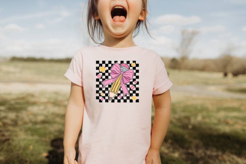 Elementary Teacher Shirt, First Day Of School Minimalist Student Coquette Pencil Bow Back To Gift Elementary Teacher Shirt, First Day Of School Minimalist Student Coquette Pencil Bow Back To Gift von CustomGiftFairy
