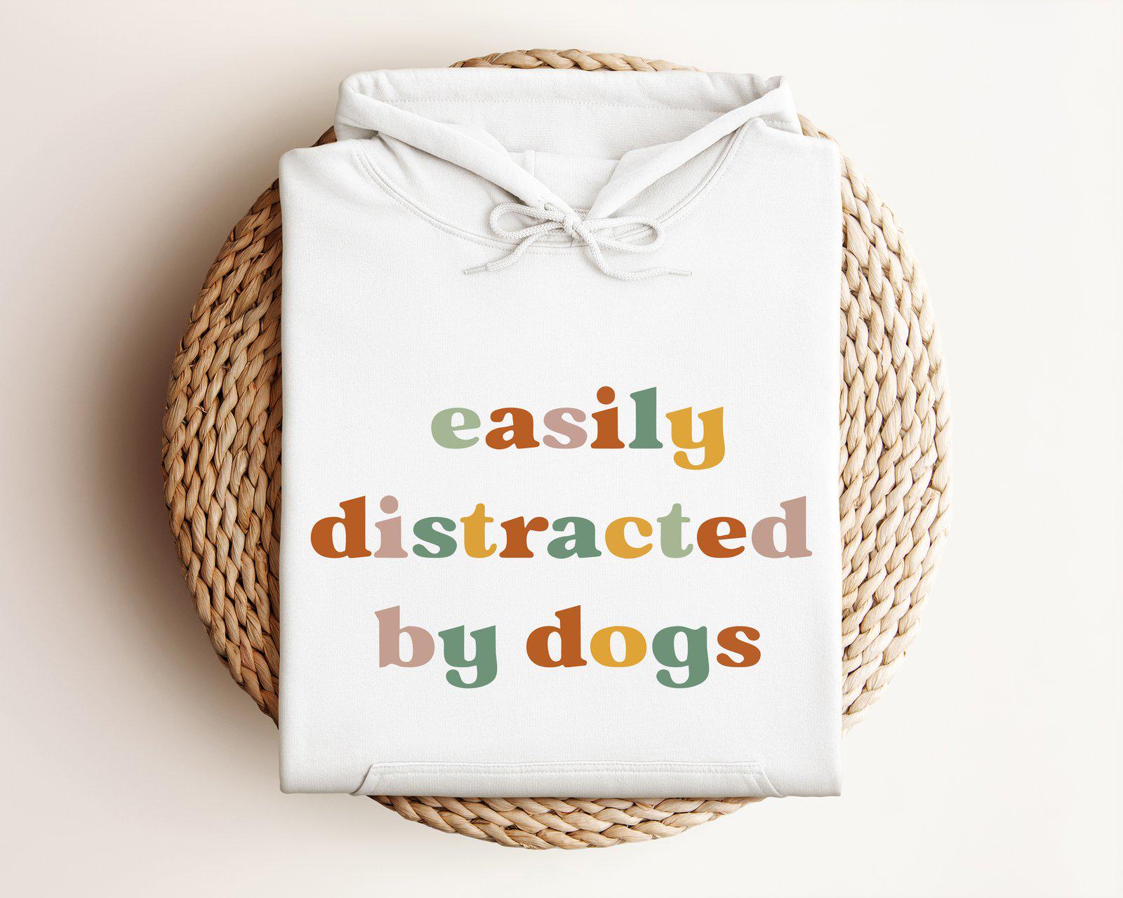 Funny Dog Hoodie, Easily Distracted By Dogs Lover Mother Owners Gift Mom Hoodie Funny Dog Hoodie, Easily Distracted By Dogs Lover Mother Owners Gift Mom Hoodie von CustomGiftFairy