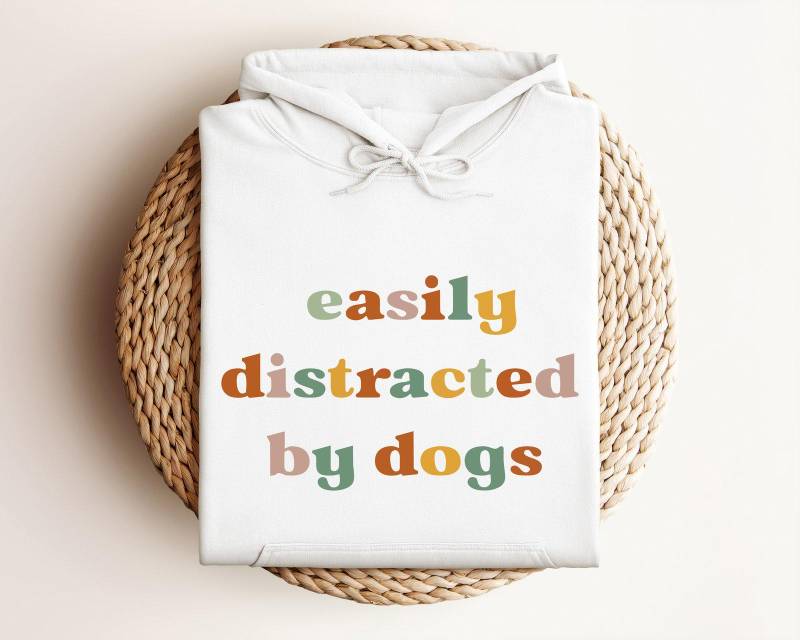 Funny Dog Hoodie, Easily Distracted By Dogs Lover Mother Owners Gift Mom Hoodie Funny Dog Hoodie, Easily Distracted By Dogs Lover Mother Owners Gift Mom Hoodie von CustomGiftFairy