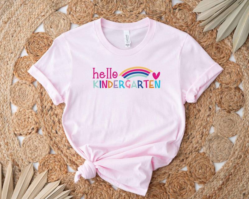 Hello Kindergarten Tshirt, First Day Of Shirt, Back To School Grade Teacher Life, Gift For Hello Kindergarten Tshirt, First Day Of Shirt, Back To School Grade Teacher Life, Gift For von CustomGiftFairy