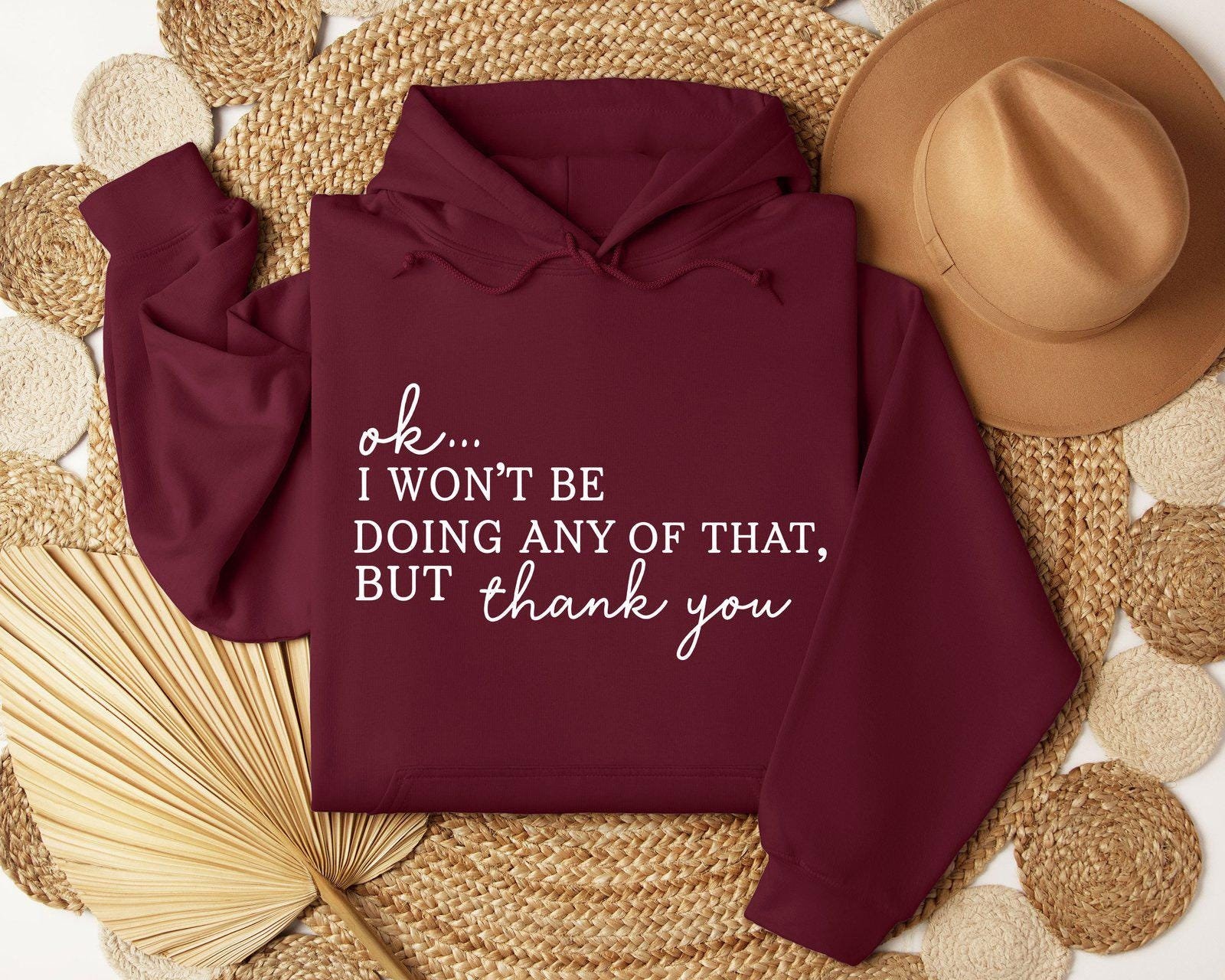 Thank You Hoodie, Schitts Creek Tv Show Themed Funny Quotes Gift For Valentine, David Rose Fun Hoodie Thank You Hoodie, Schitts Creek Tv Show Themed Funny Quotes Gift For Valentine, David Rose Fun Hoodie von CustomGiftFairy
