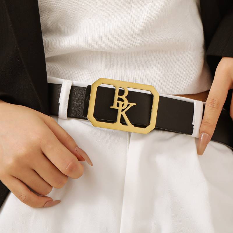Zwei Anfängliche Gürtelschnalle, Benutzerdefinierte Doppelbuchstaben-Gürtelschnalle, Unisex-Accessoires, Personalisierte Alphabetschnalle, Seine von CustomJouel