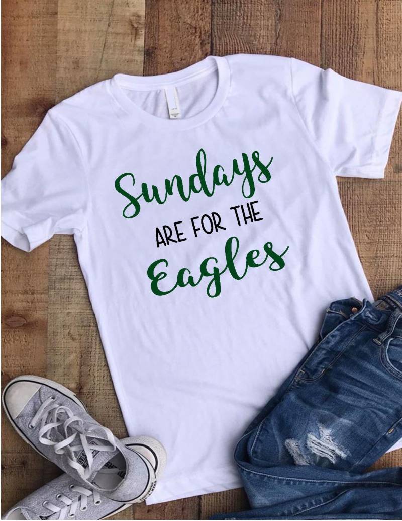 Sonntags Sind Für Fußball - Superbowl Shirt - Damen Eagles Shirt, Philidelphia von CustomKreationGoods