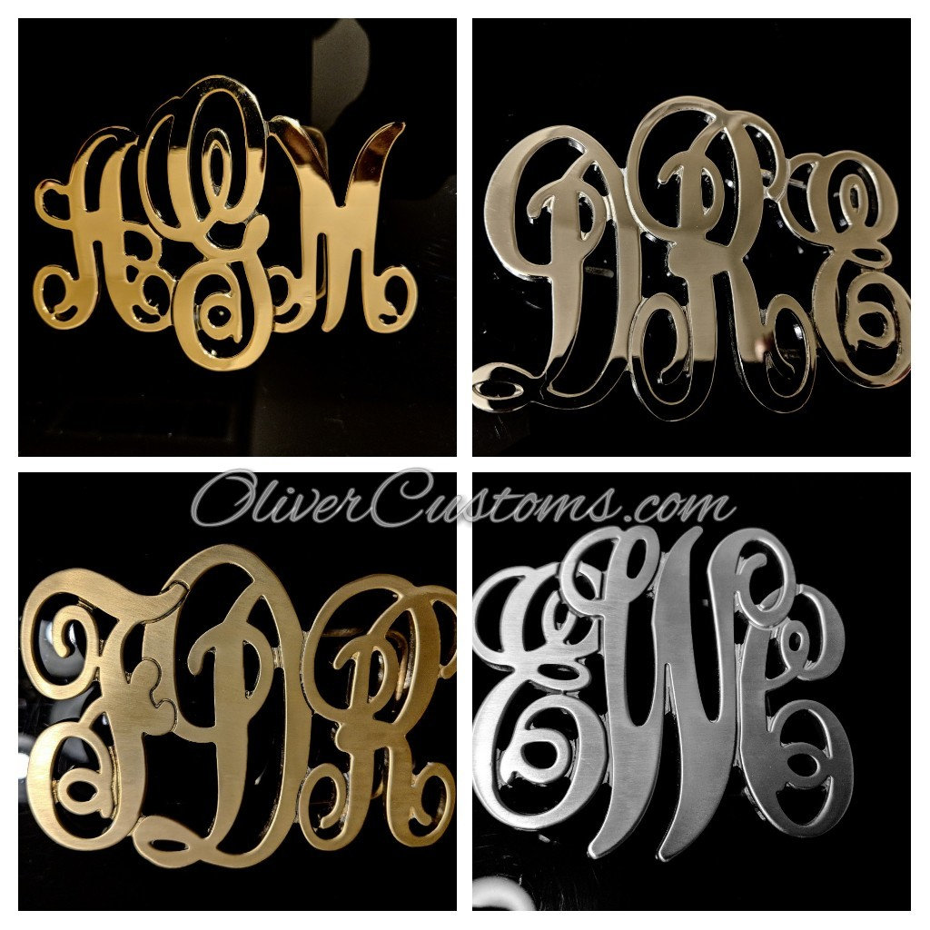 Ovaler Rahmen Individuelle Monogramm-Gürtelschnalle Mit Ihren Drei Buchstaben, Personalisiert Aus Messing, Poliertem Nickel Oder Chrom von CustomNameBelts