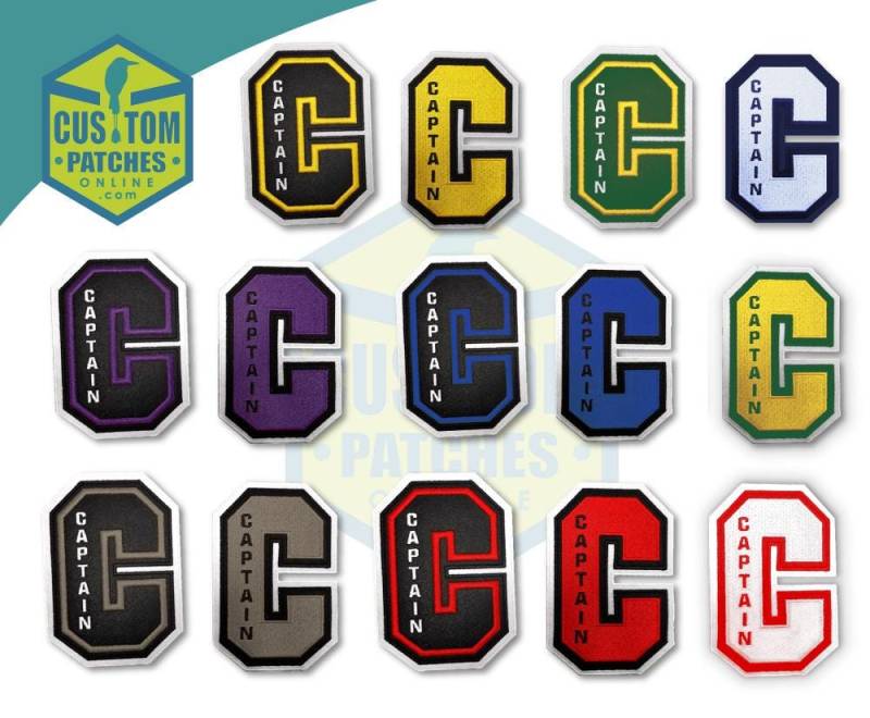 Varsity Jacke Captain C Aus Filz/Gesticktem Aufnäher Farblich Sortiert von CustomPatchesOnline