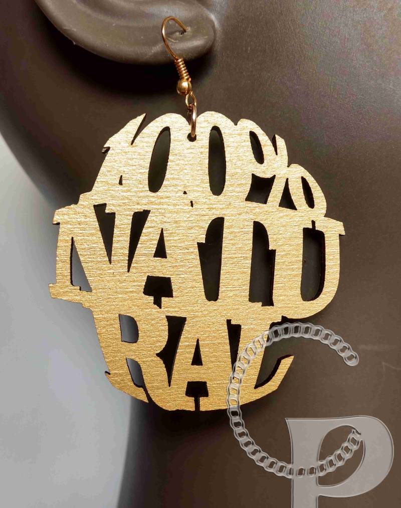 100 % Natürlichen Holzohrring Natürliches Haar Mädchen Große Größen Gold Silber Rot Schwarz Blau Weiß Türkis von CustomPiecesEU