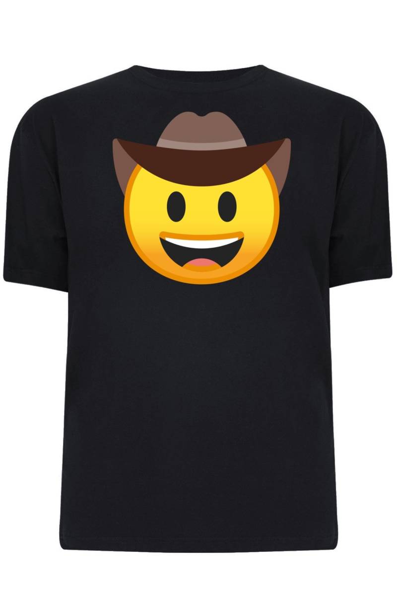 Emoji Cowboy Hut Gesicht T-Shirt, Westlichen Emoticon, Unisex T-Shirt, Geschenk, T-Shirt von CustomTeesArt