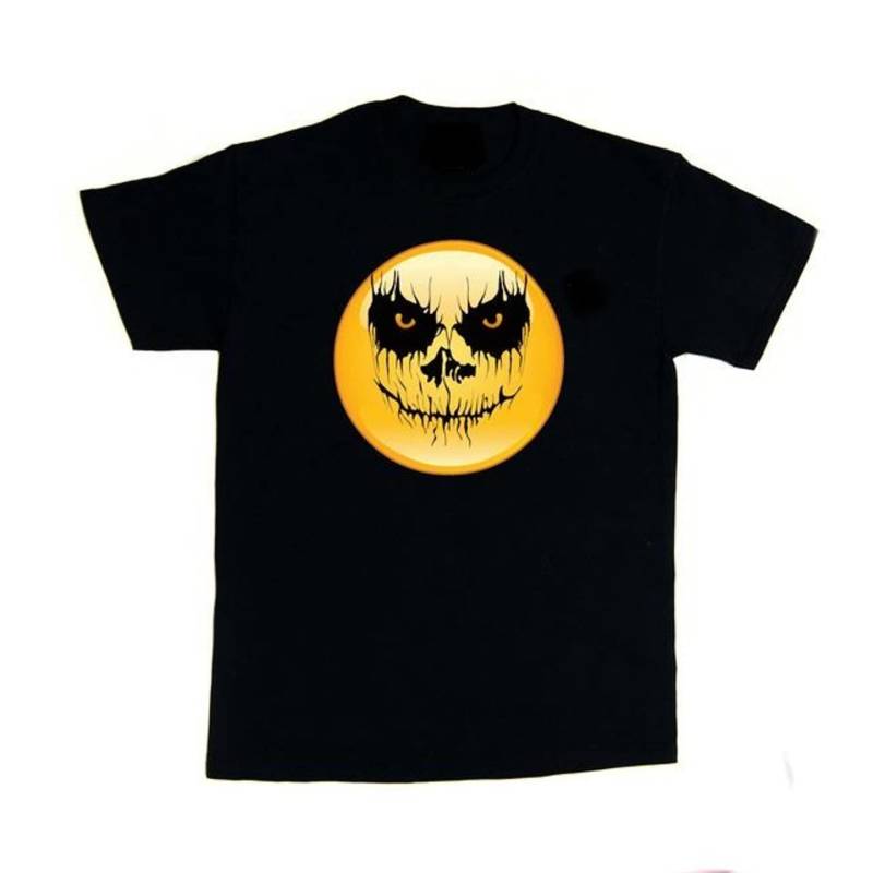 Emoji Scary Halloween T-Shirt, Unisex T-Shirt von CustomTeesArt