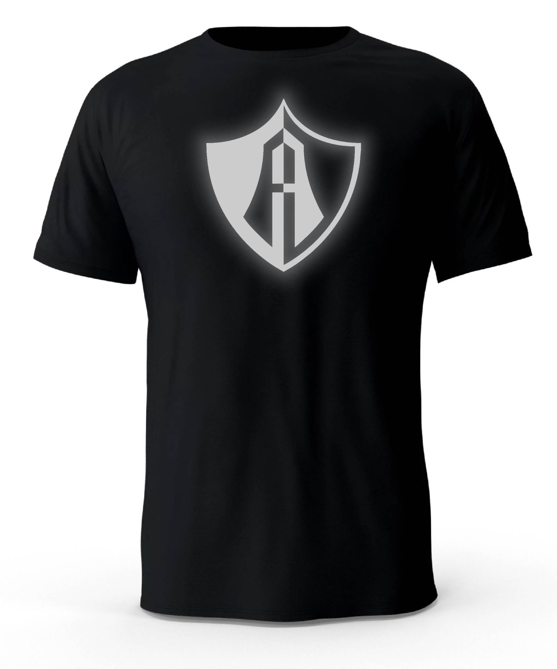 Atlas Zorros Futbol Mexiko Schwarz Reflektierendes Logo T-Shirt Playera von CustomVinylDecals777
