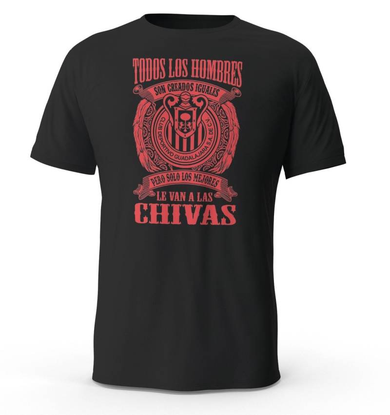 Solo Los Mejores Le Van Ein Las Chivas Guadalajara Schwarzes T-Shirt Tshirt Playera von CustomVinylDecals777
