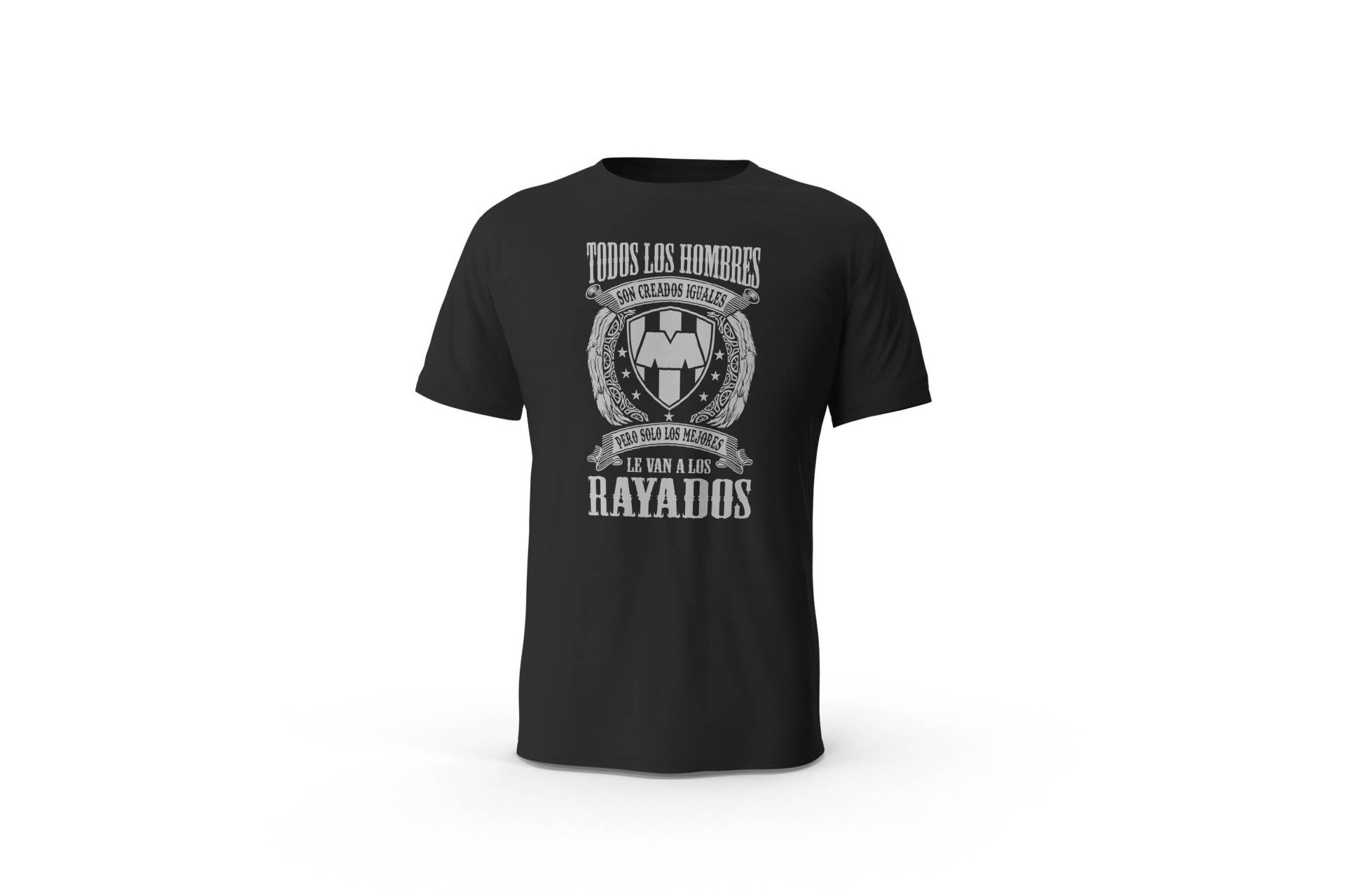 Solo Los Mejores Le Van Ein Rayados Monterrey Schwarzes T-Shirt Tshirt Playera Solo Los Mejores Le Van Ein Rayados Monterrey Schwarzes T-Shirt Tshirt Playera von CustomVinylDecals777
