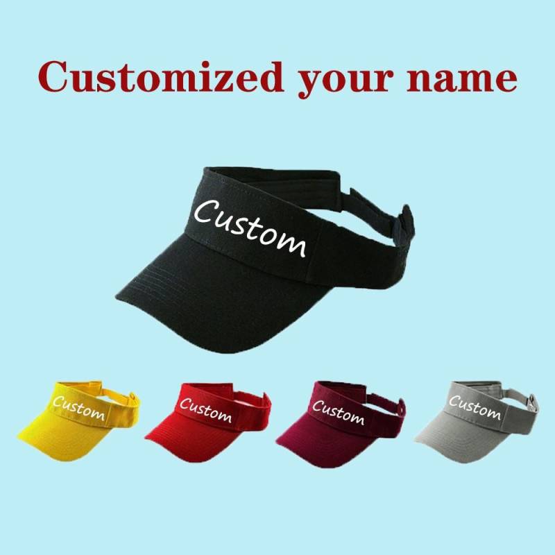 Open-Top Sun Visor With Custom Name Embroidery - Elevate Your Beach Look & Protect From Uv Rays von CustomityStudio