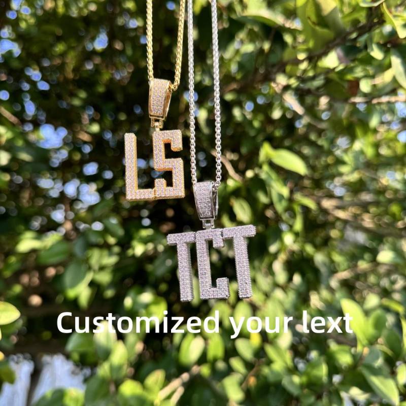 Small - Sized Regular Script Custom Letter Necklace Exquisite & Brilliant, New Interpretation Of Exclusive Personality von CustomityStudio