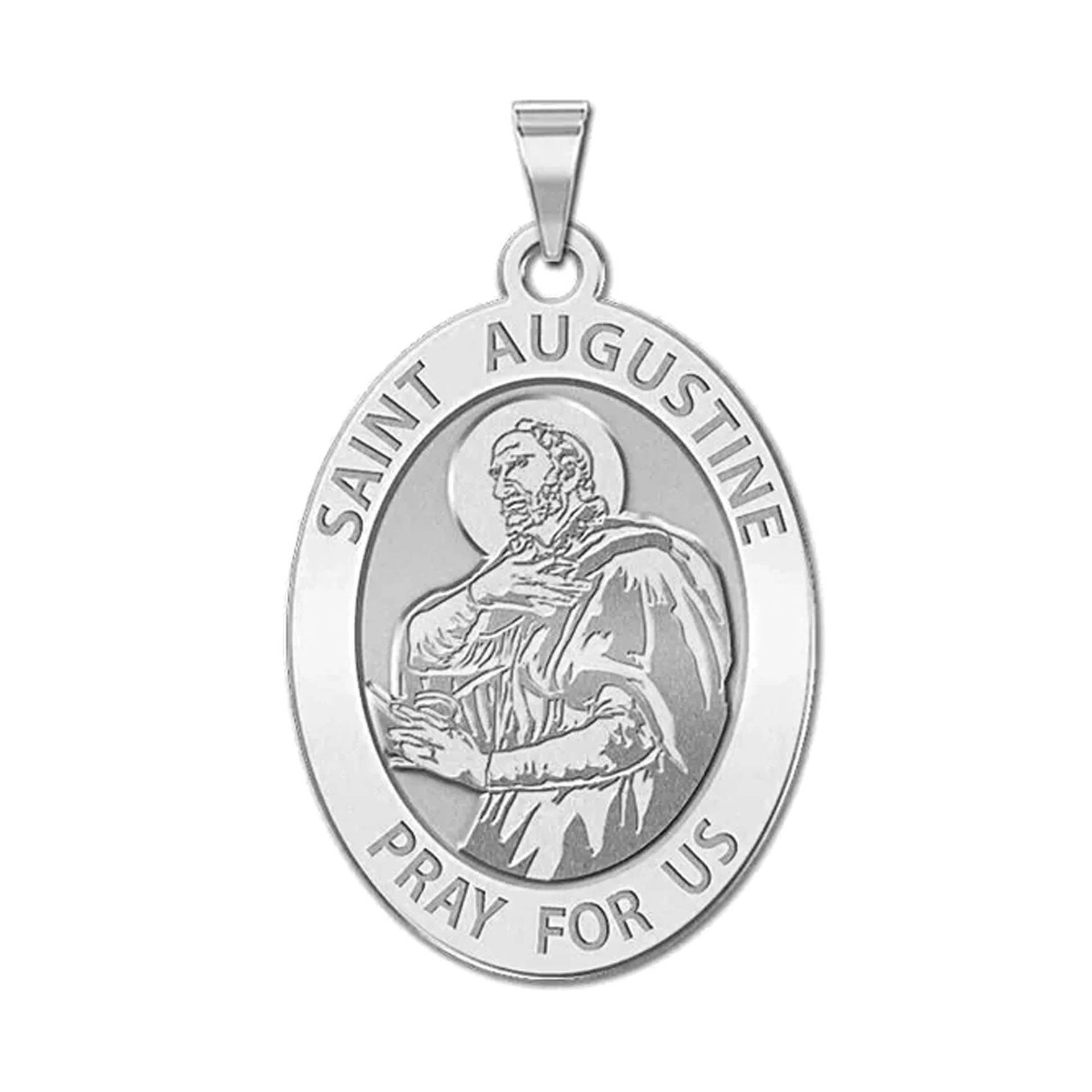 Augustinus Von Hippo Religiöse Medaille - Oval von CustomizeTheCharms