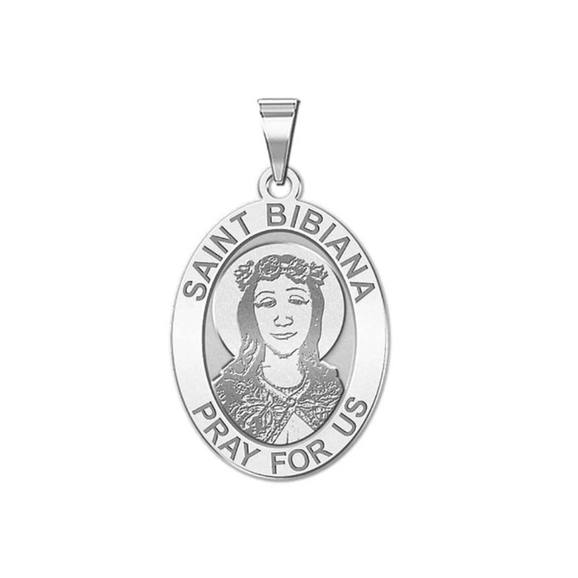 Heilige Bibiana Medaille - Oval von CustomizeTheCharms