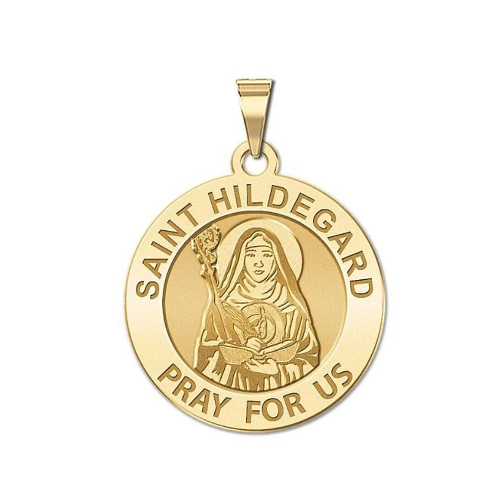 Heilige Hildegard Runde Religiöse Medaille von CustomizeTheCharms