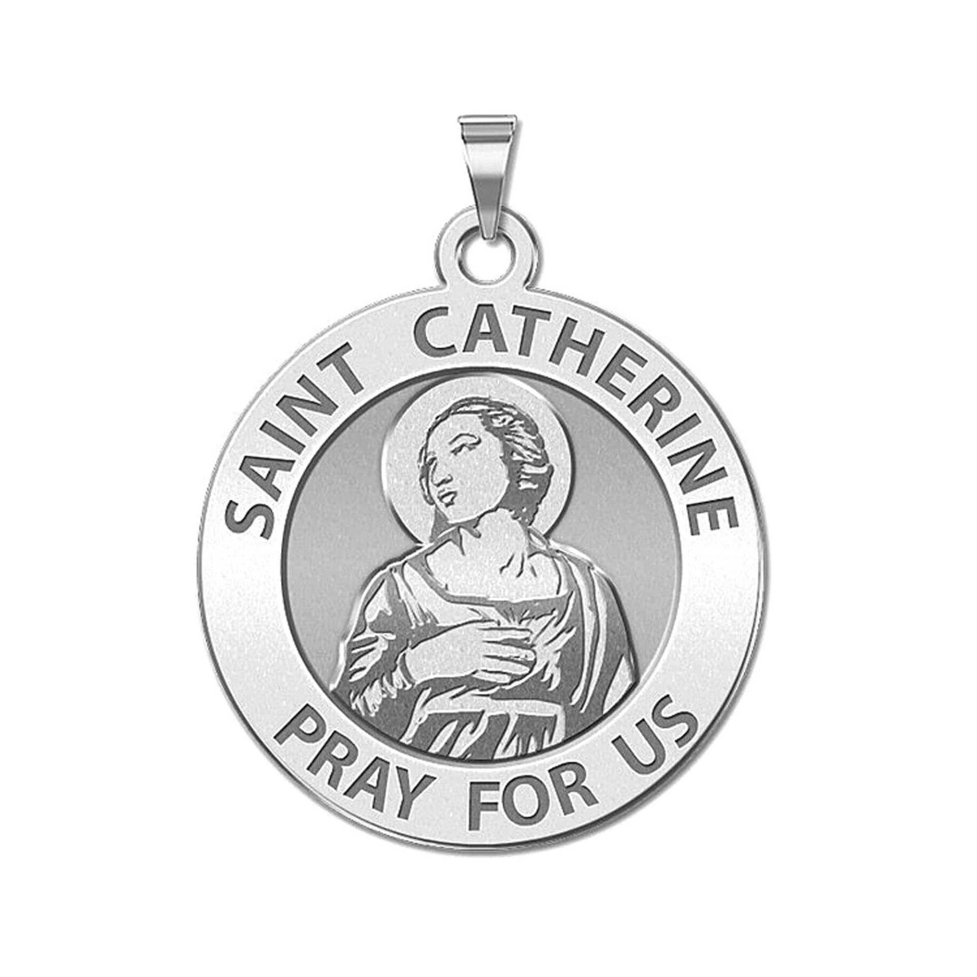 Heilige Katharina Von Alexandria Runde Religiöse Medaille von CustomizeTheCharms