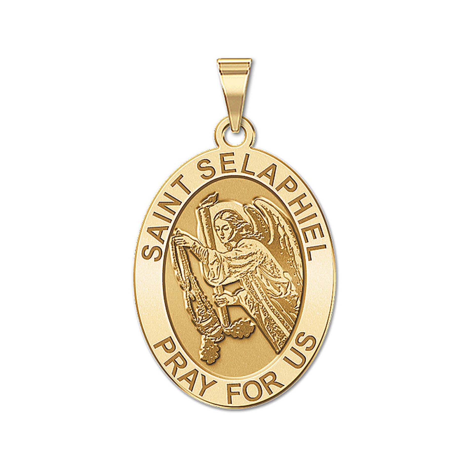 Heilige Selaphiel - Oval Religiöse Medaille von CustomizeTheCharms