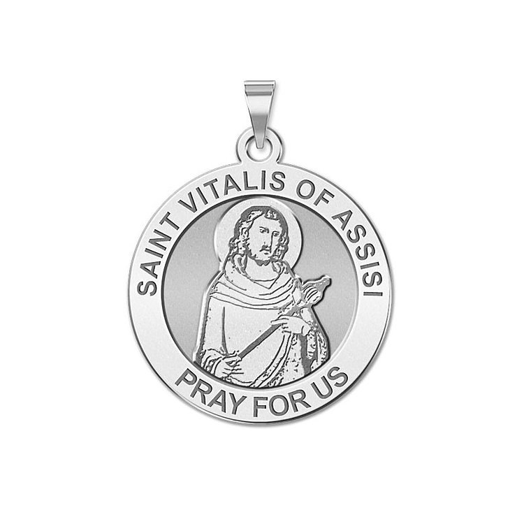 Heilige Vitalis Von Assisi Runde Religiöse Medaille von CustomizeTheCharms