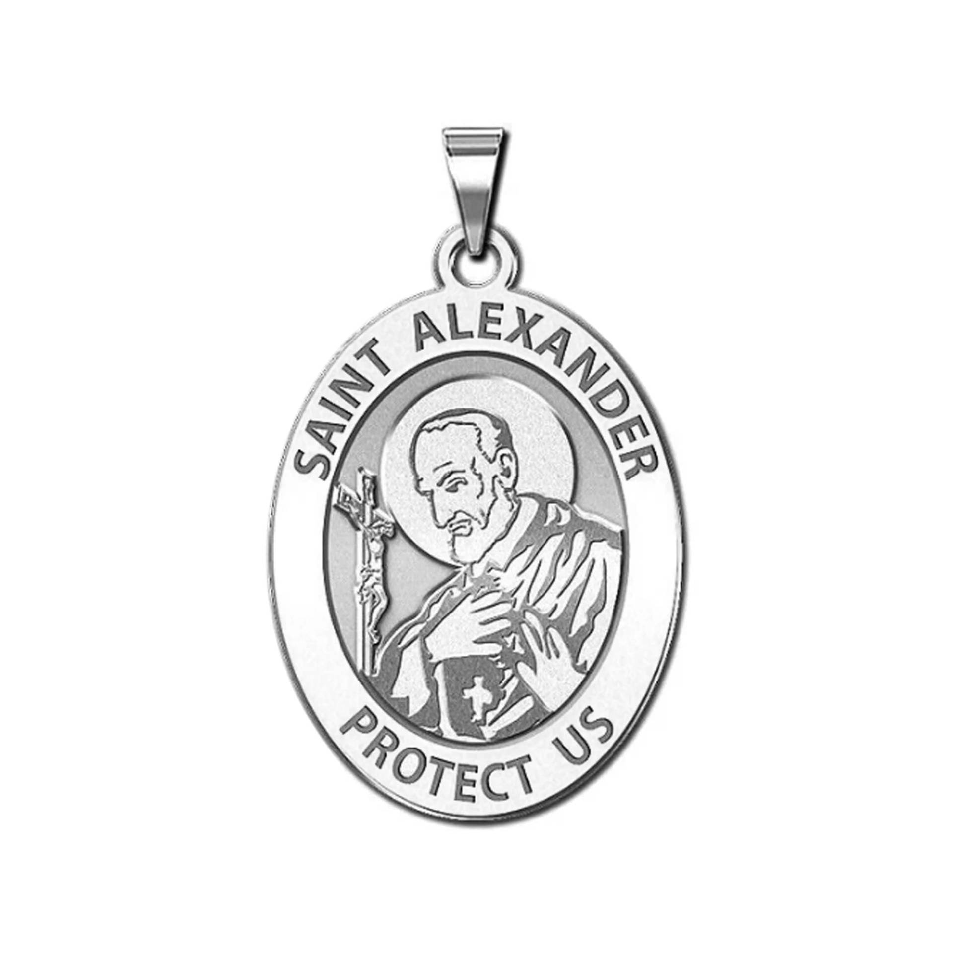 Heiliger Alexander Von Konstantinopel Oval Religiöse Medaille von CustomizeTheCharms