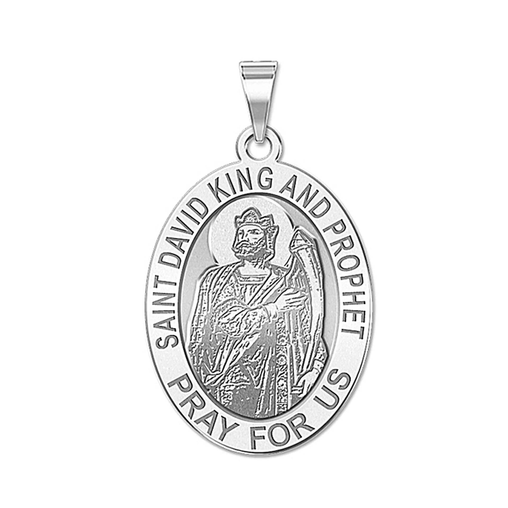 Heiliger David Der König Und Prophet Oval Religiöse Medaille von CustomizeTheCharms