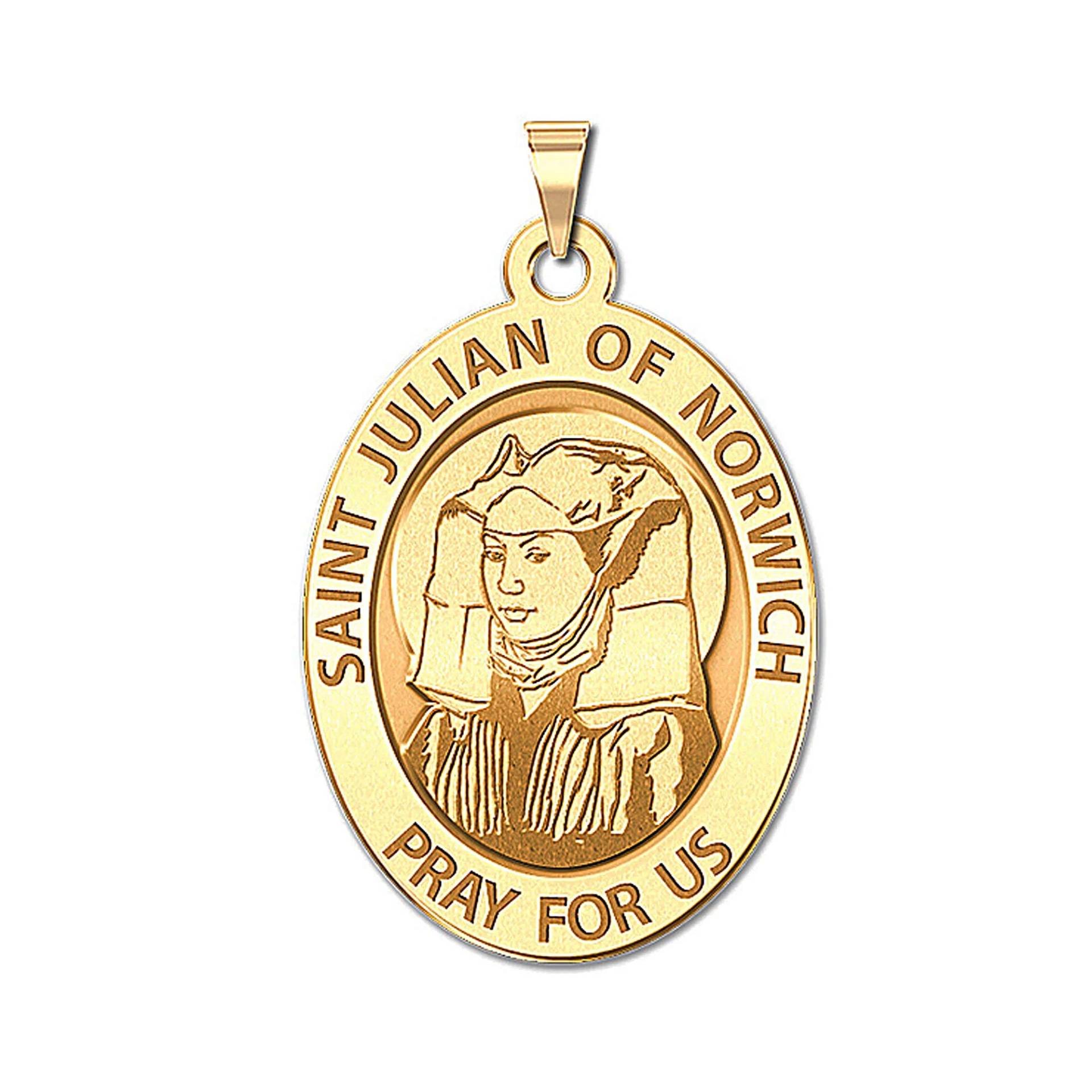 Heiliger Julian Von Norwich Oval Religiöse Medaille von CustomizeTheCharms