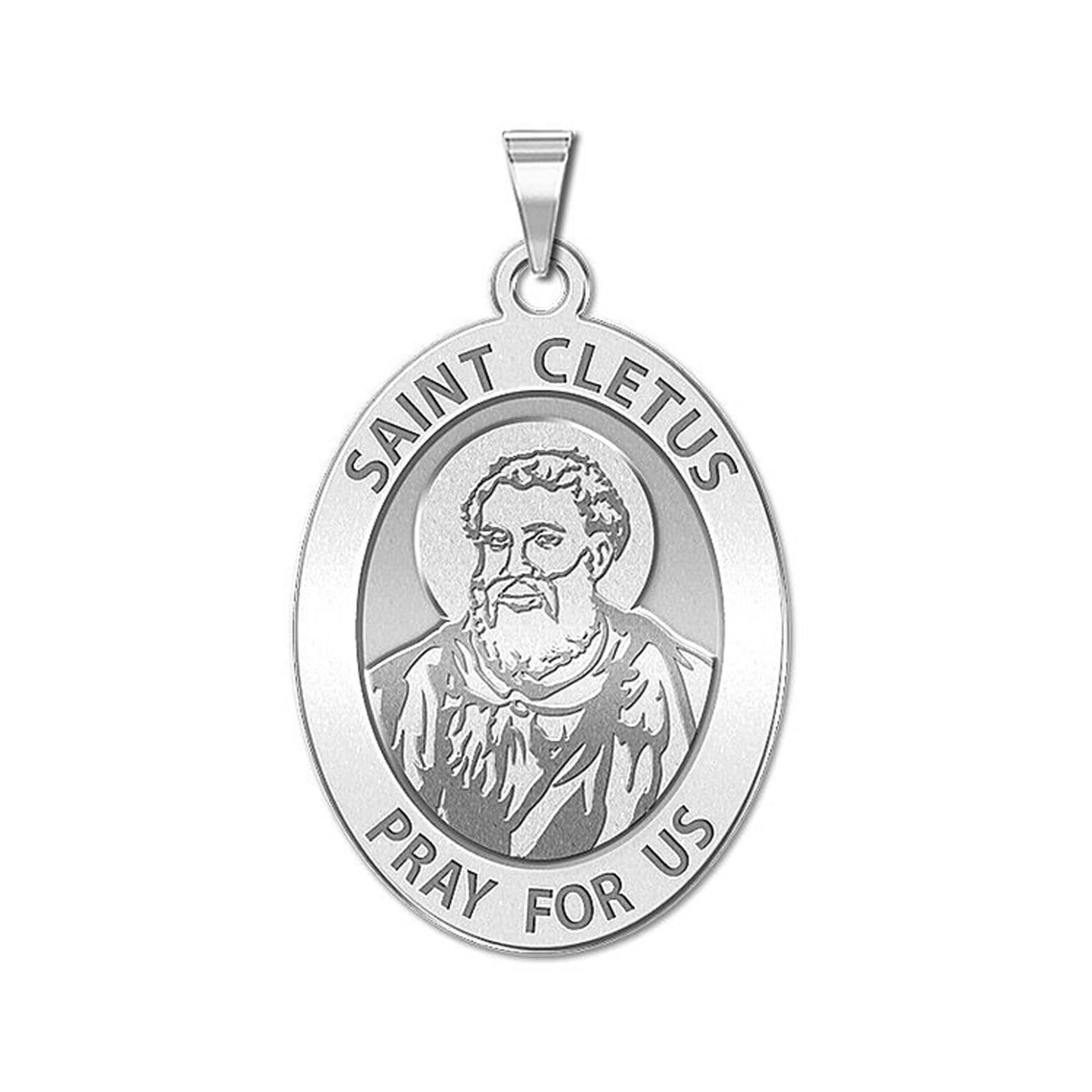 Heiliger Kletus Religiöse Medaille - Oval von CustomizeTheCharms