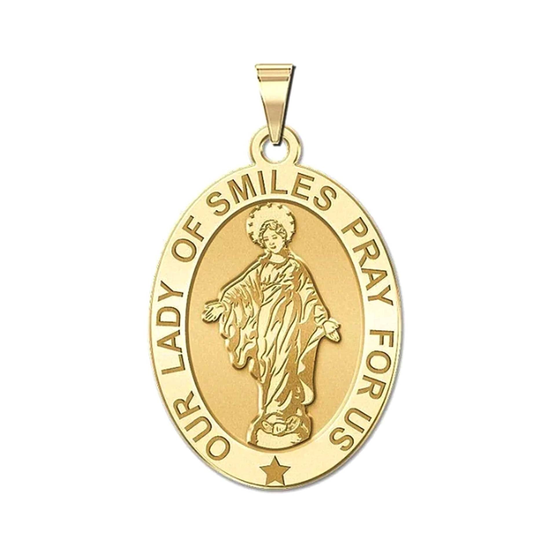 Our Lady Of Smiles Oval Religiöse Medaille von CustomizeTheCharms