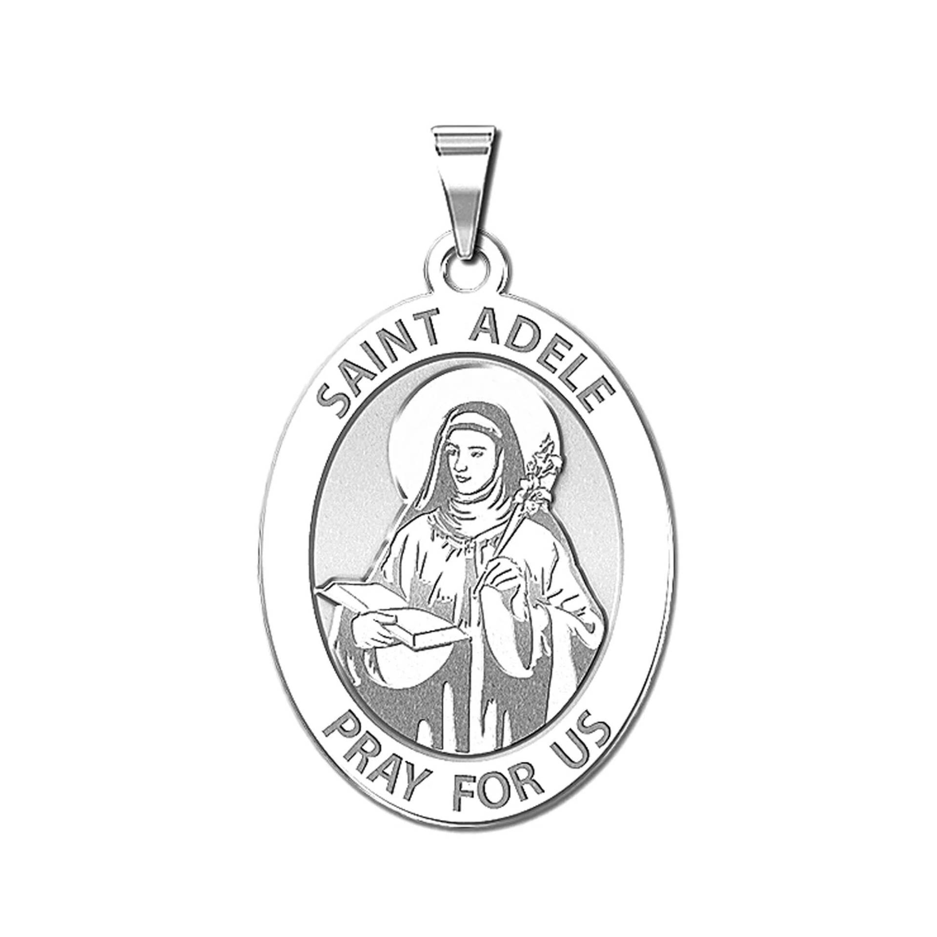 Saint Adele Ovale Runde Religiöse Medaille von CustomizeTheCharms