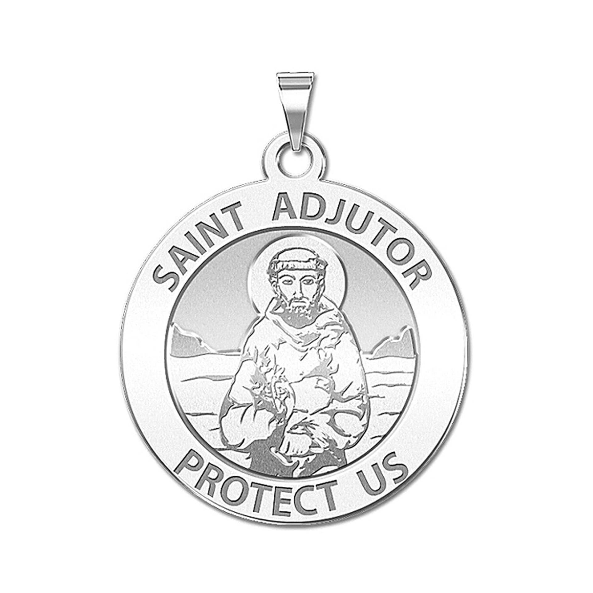 Saint Adjutor Runde Religiöse Medaille von CustomizeTheCharms