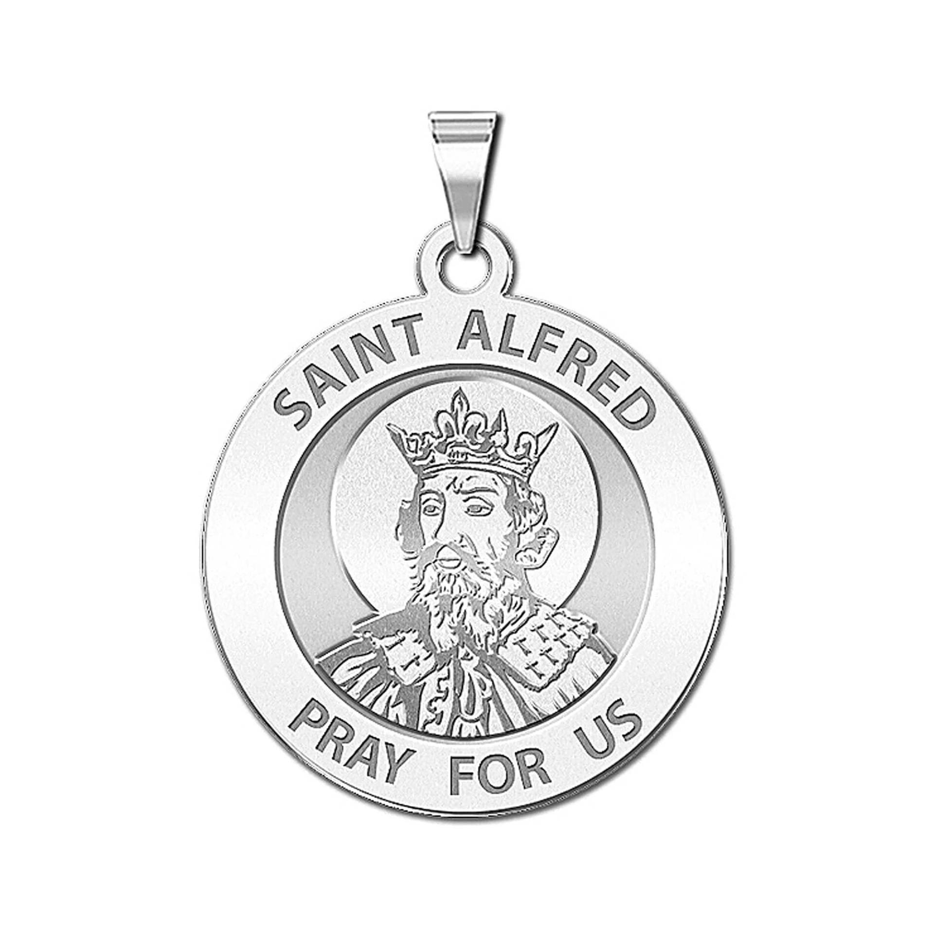 Saint Alfred Runde Religiöse Medaille von CustomizeTheCharms