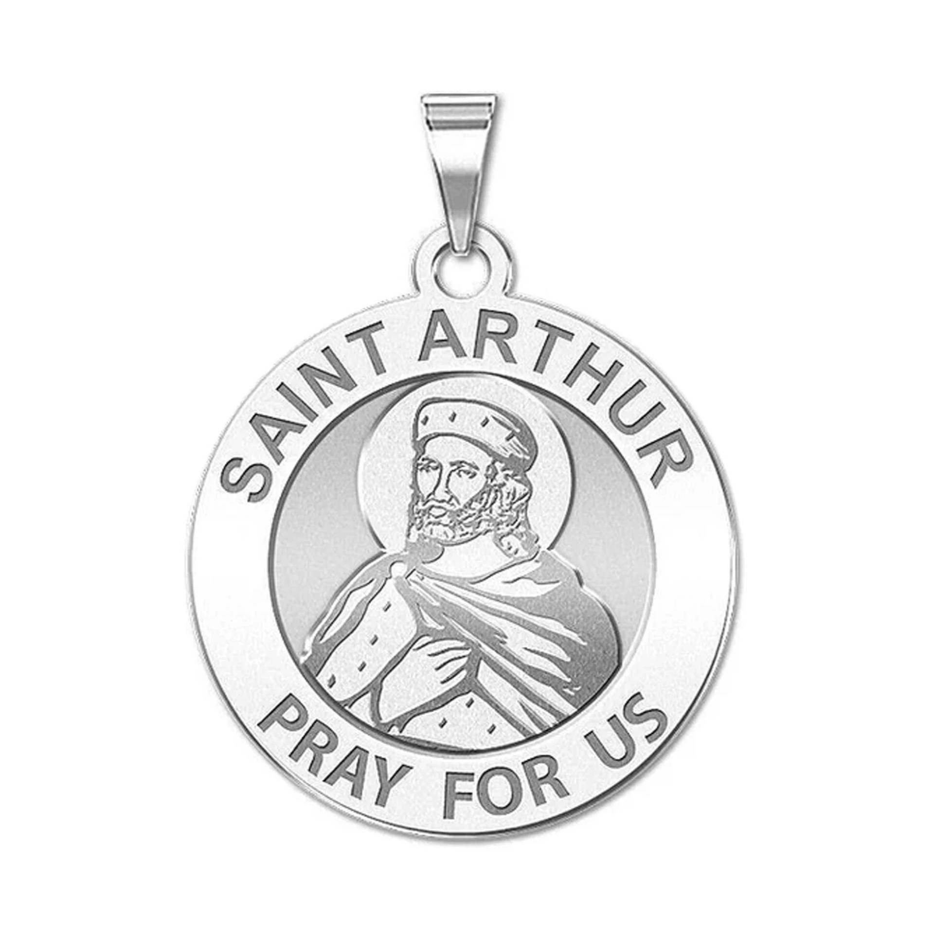 Saint Arthur Runde Religiöse Medaille von CustomizeTheCharms