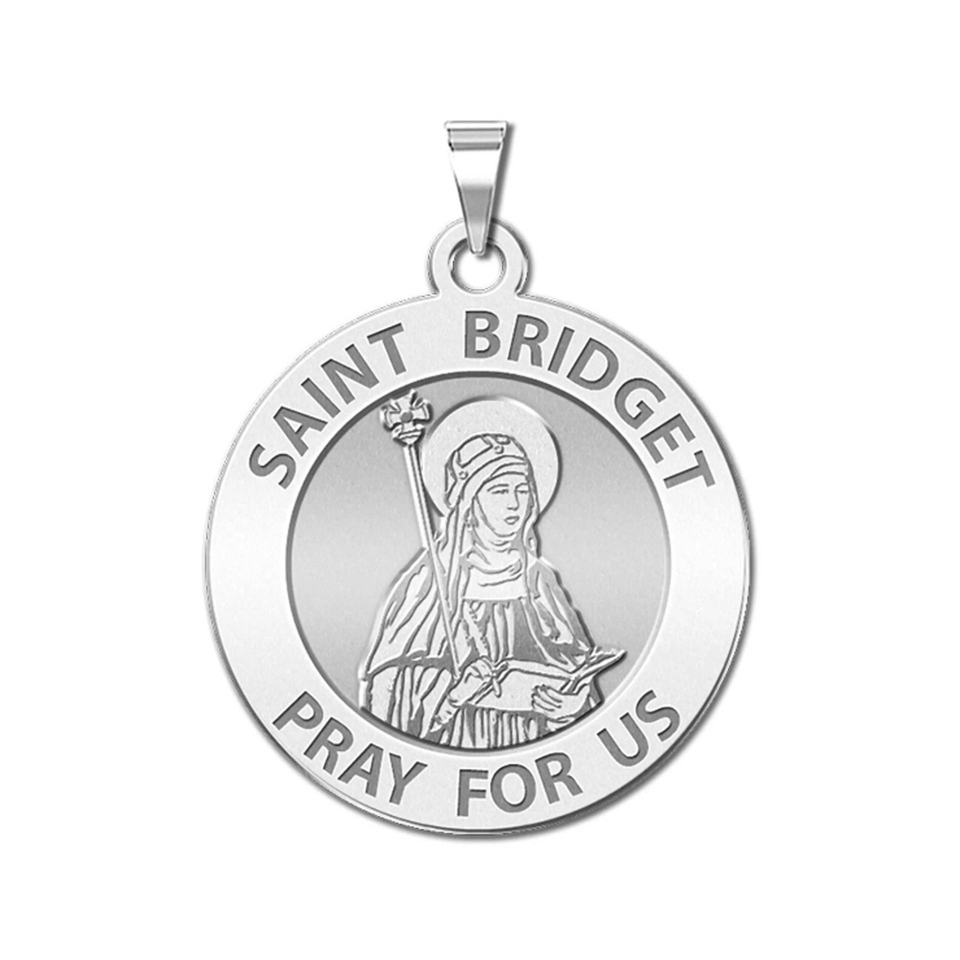 Saint Bridget Von Schweden Runde Religiöse Medaille von CustomizeTheCharms