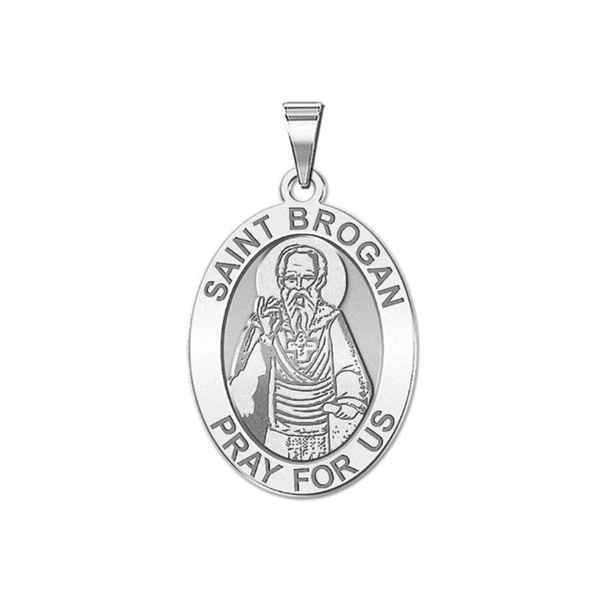 Saint Brogan Oval Religiöse Medaille von CustomizeTheCharms