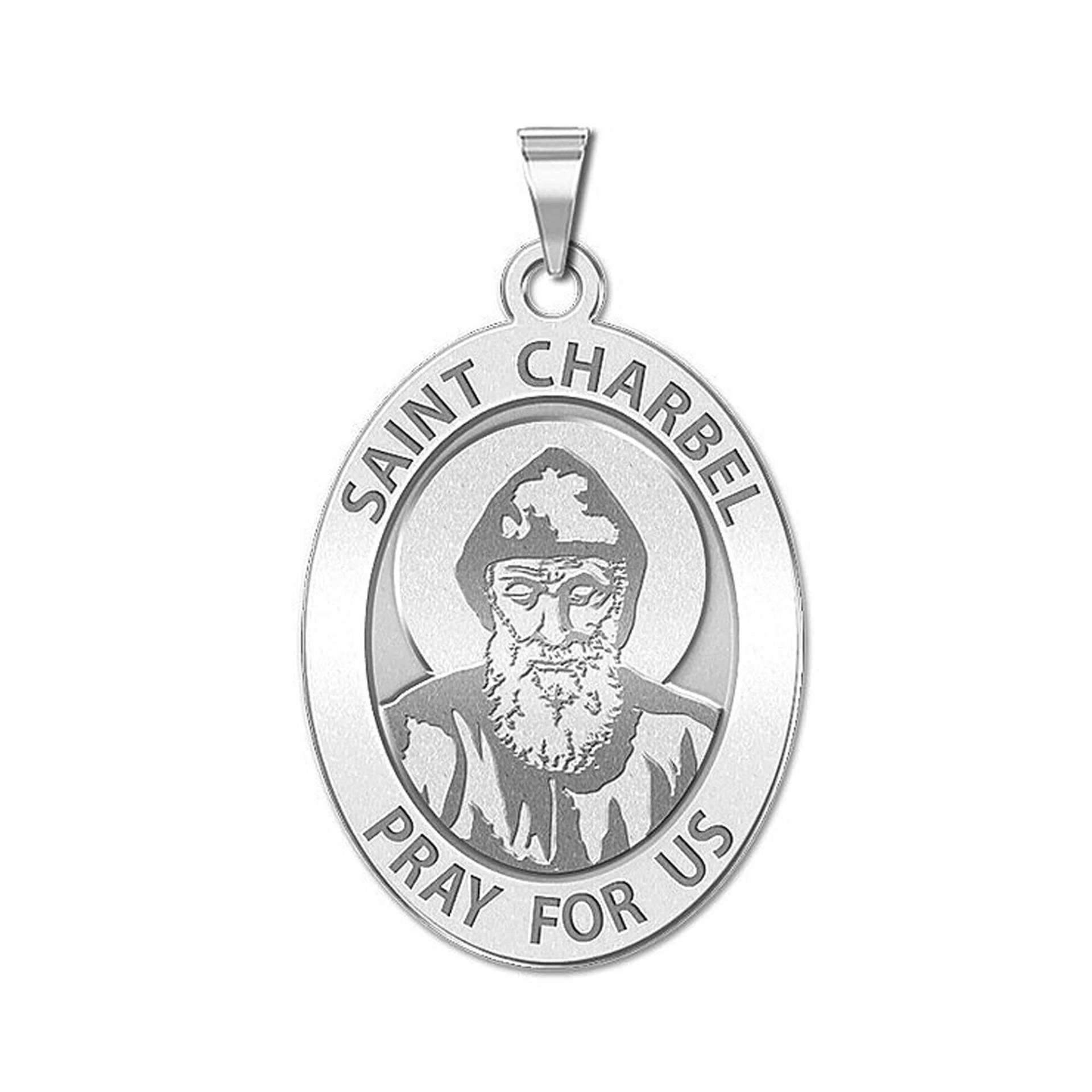 Saint Charbel Oval Religiöse Medaille von CustomizeTheCharms