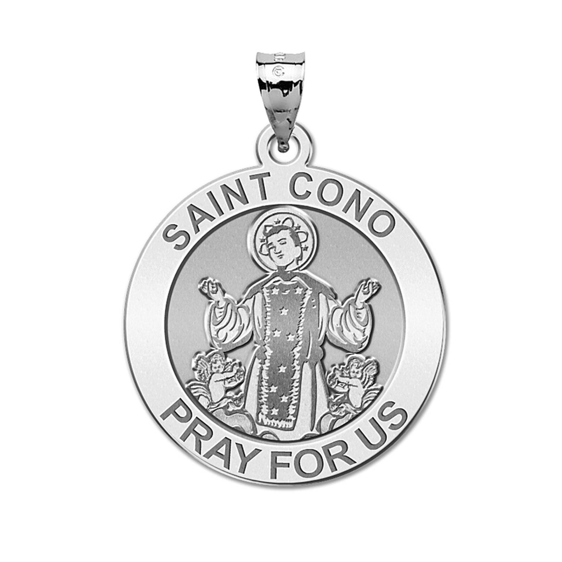 Saint Cono Runde Religiöse Medaille von CustomizeTheCharms