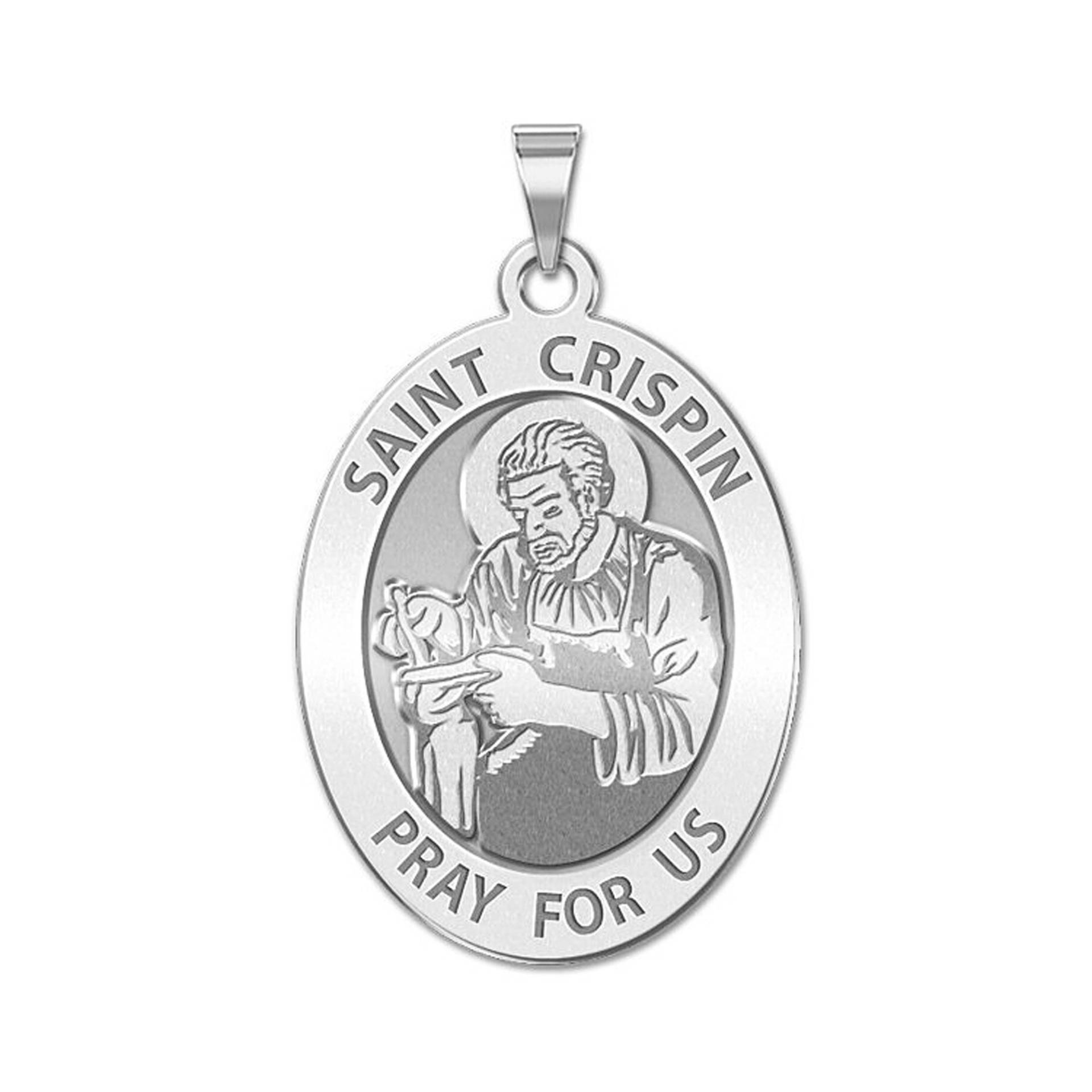 Saint Crispin Oval Religiöse Medaille von CustomizeTheCharms