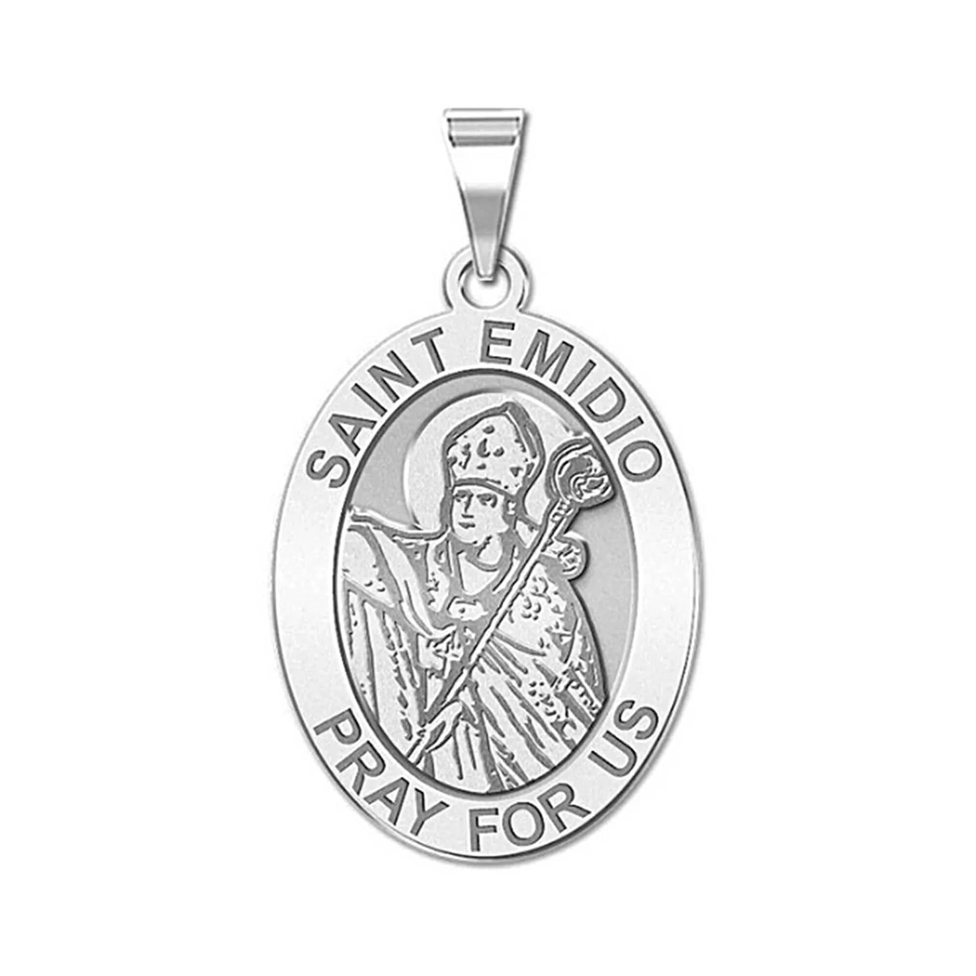 Saint Emidi Oval Religiöse Medaille von CustomizeTheCharms