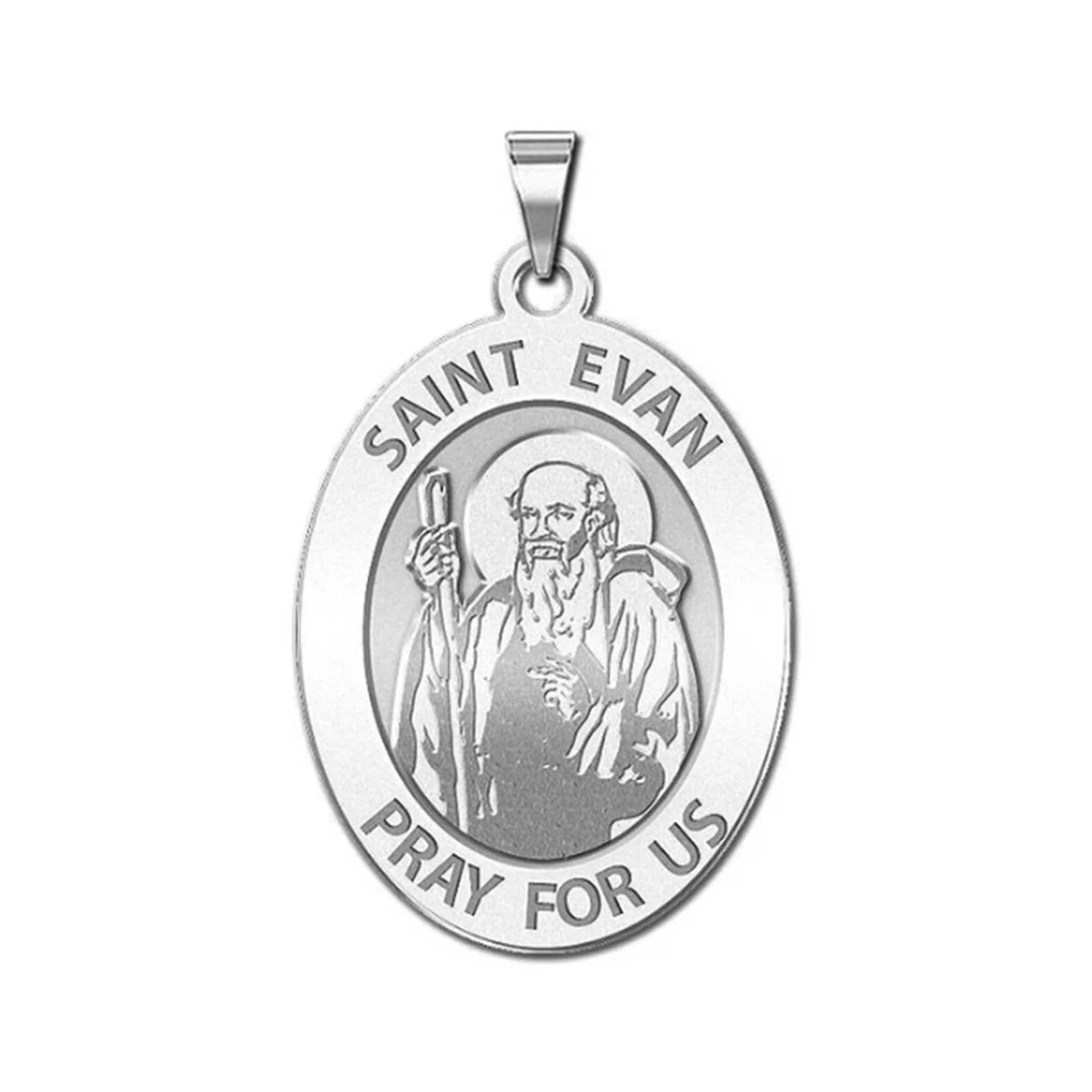 Saint Evan Oval Religiöse Medaille von CustomizeTheCharms