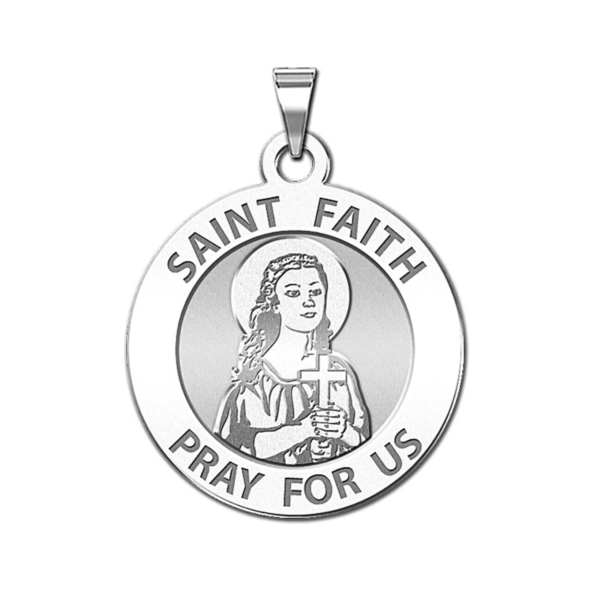 Saint Faith Religiöse Runde Medaille von CustomizeTheCharms