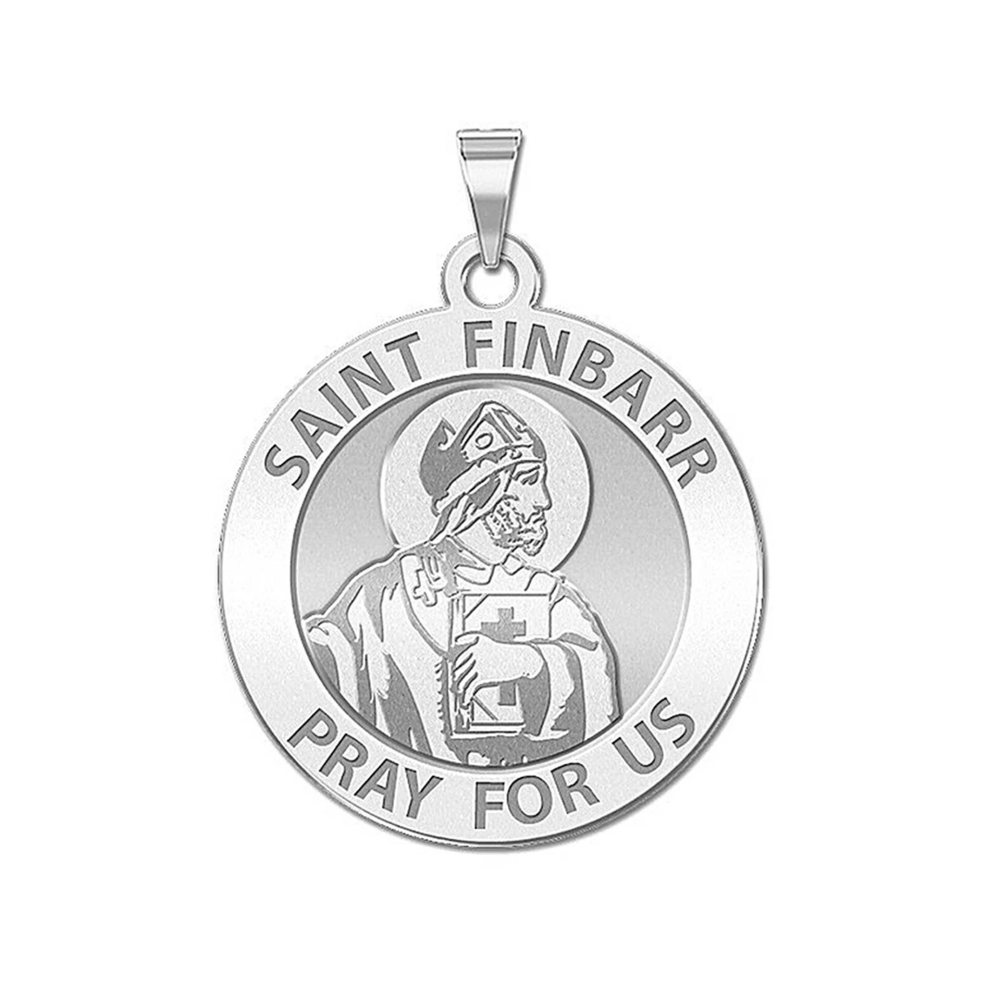 Saint Finbarr Runde Religiöse Medaille von CustomizeTheCharms